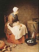 Jean Baptiste Simeon Chardin The Kitchen Maid (mk08) oil painting on canvas